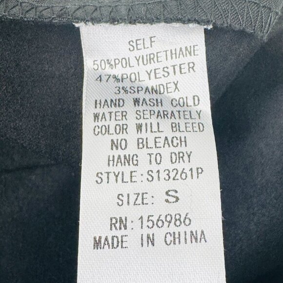 Idem Ditto Ruth Faux/Vegan Leather High-Waisted Shorts Women's Size Small - Picture 4 of 4